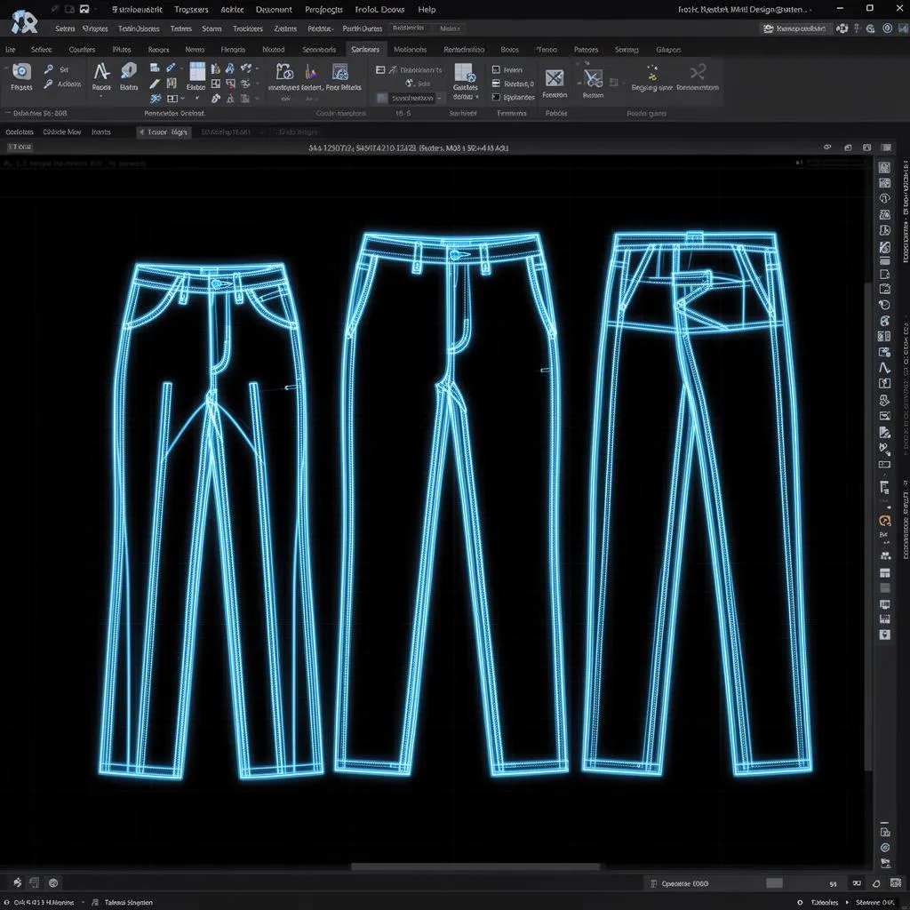 Molde digital - Calça Jeans